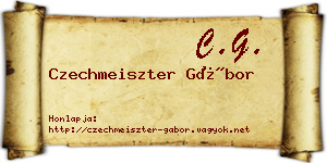 Czechmeiszter Gábor névjegykártya